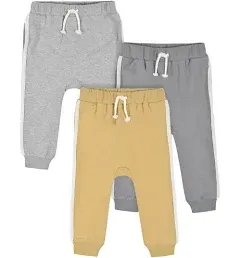 Gerber Baby Boys' Toddler 3-Pack Jogger Pants