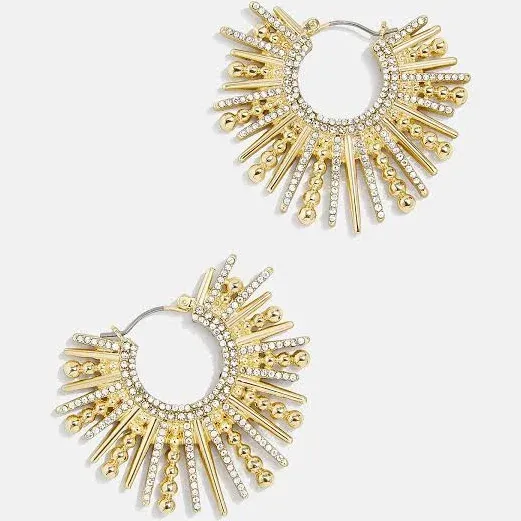 BaubleBar Jaskamal Starburst Hoop Earrings