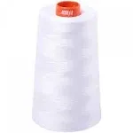 Aurifil 2024 Mako 50 Wt 100% Cotton Thread, 6,452 Yard Cone White