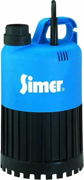 Simer 2385 - Geyser 50 GPM (1-1/4") Thermoplastic Stainless Steel Submersible Utility Pump