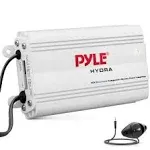 Pyle Plmrmb4cw Hydra Series 200 Watt Marine Amp Kit with Bluetooth 4 Channels