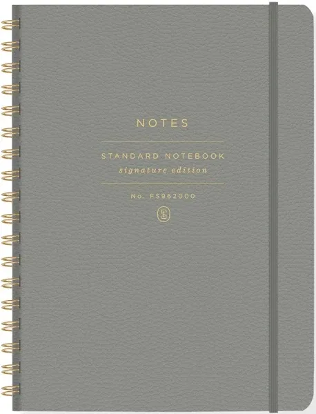 Fringe Studio Standard Spiral Notebook, Faux Leather, Medium (962070), Multic...