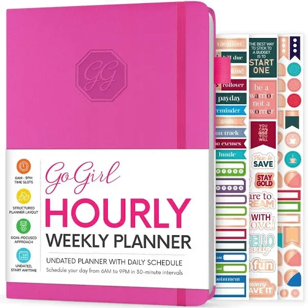  Weekly Schedule Planner – Hourly Work &amp; Life A5 (14.5 x 21.5cm) Turquoise