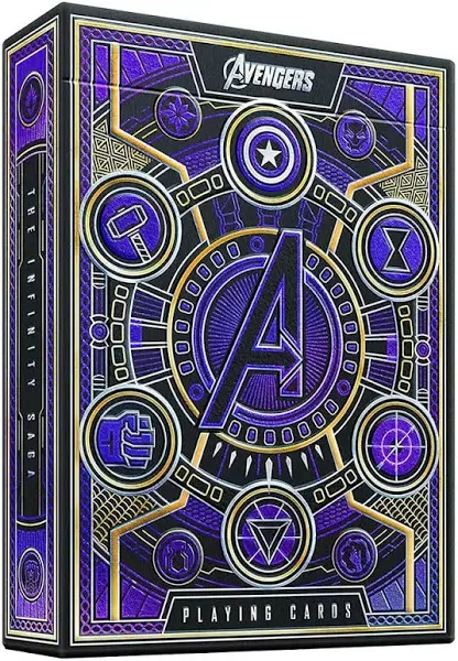 Theory11 Marvel Avengers Purple Playing Cards - 1 Deck