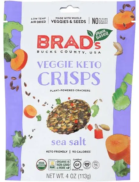 Brad's Plant Based Sea Salt Veggie Keto Crisps