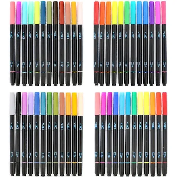 Artist's Loft Watercolor Markers Dual Tip, 24 Colors, Assorted