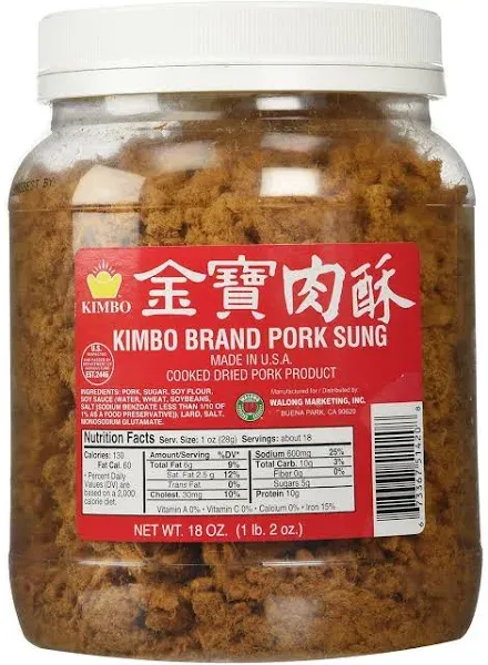 Kimbo Pork Sung 18 oz