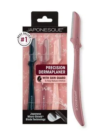 New JAPONESQUE Dermaplaner Facial Razors for Exfoliation &amp; Fine Hair Removal 