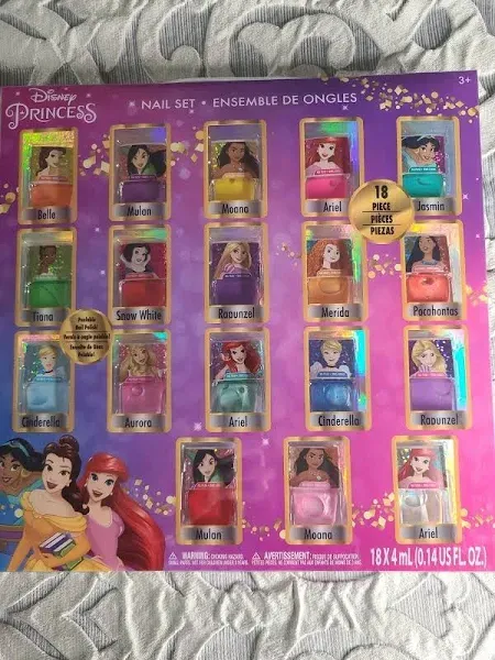 Townley Girl Disney Princess Non-Toxic Peel-Off Nail Polish Set