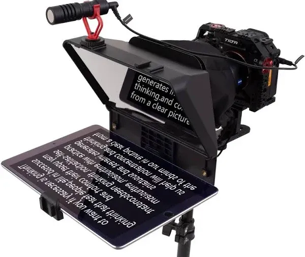 Inmei A10 Teleprompter Portable Smartphone DSLR Camera Teleprompter Prompter wit