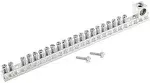 SIEMENS EC3GB212 Bar Kit with 21 Terminal Positions and a Ground Lug, Chrome