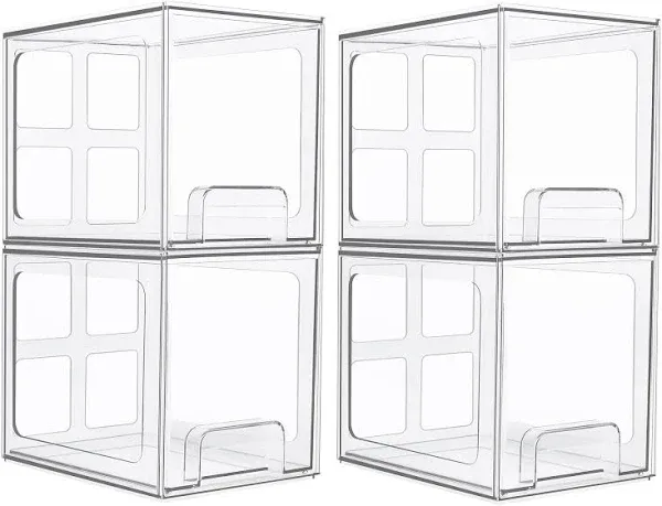 6.6'' Tall Acrylic Bathroom Makeup Organizers