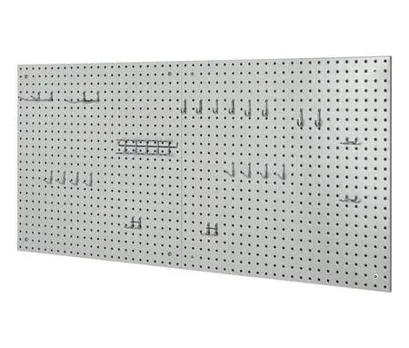 UltraHD 2-Piece Pegboard Set w/ 23 Piece Hook Assortment Red