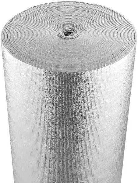 VEVOR Double Reflective Insulation Roll, Foam Core Radiant Barrier, 3.2 mm 23.8 in x 50 ft, Double-Sided Aluminum Foil EPE Foam Heat Reflective Shield, Thermal Insulation Roll for Window RV Roof