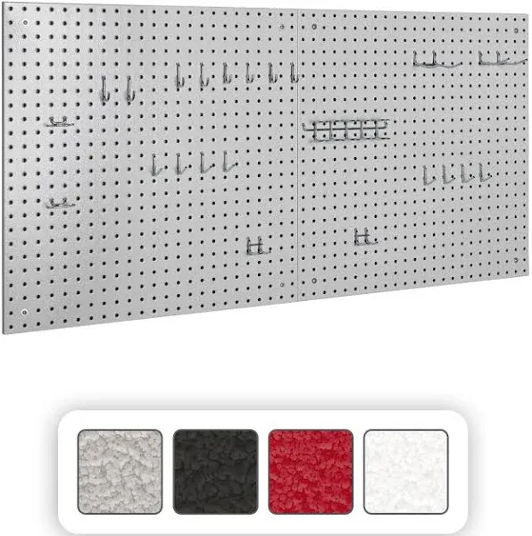 Seville Classics UltraHD 2-Piece Pegboard Set with 23 Piece Hook Assortment