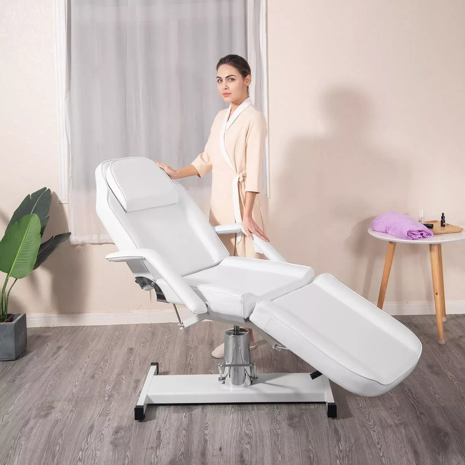 Barberpub Salon Hydraulic Massage Bed Beauty Facial Chair Maximum Weight 330 LBS 2753