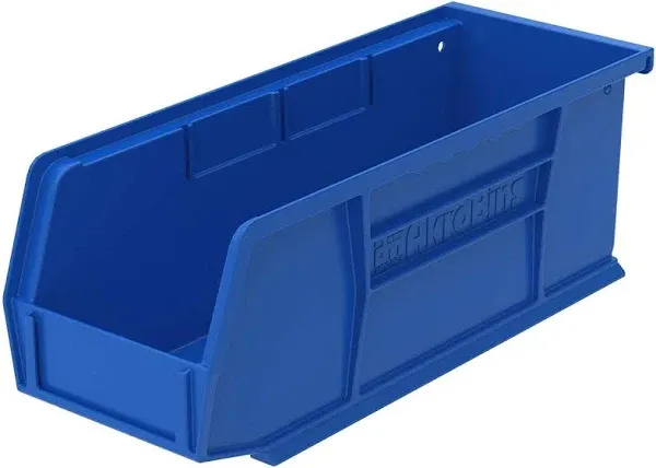 Akro-Mils Plastic Bin, Blue