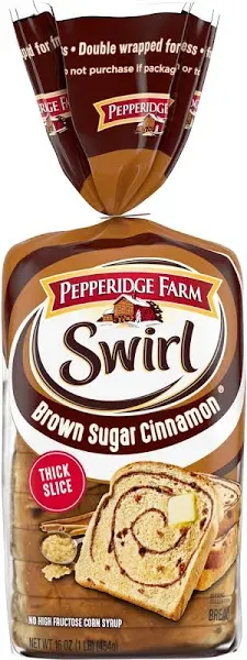 Pepperidge Farm Swirl Brown Sugar Cinnamon Swirl Bread - 16 Oz