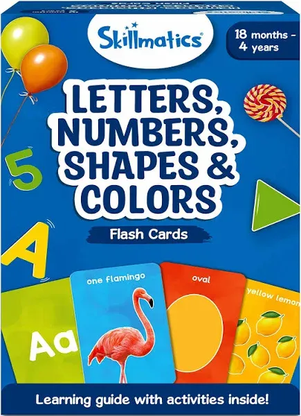 Skillmatics Thick Flash Cards for Toddlers