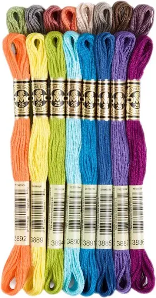 DMC Embroidery Floss Pack 8.7yd 16-pkg-new Colors