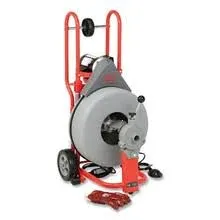 RIDGID 47047 K-750 AUTOFEED Drum Machine Drain Cleaner with C-24 AUTOFEED 5/8 in. x 100 ft. Cable and Tool Set