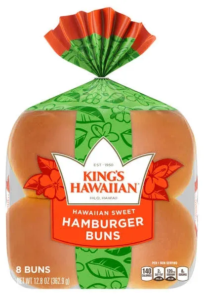 King's Hawaiian Sweet Hamburger Buns