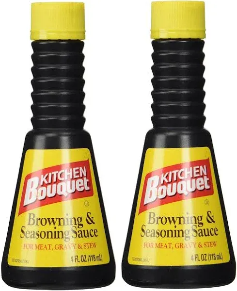 Kitchen Bouquet Browning and Seasoning Sauce 3 (three) 4-Ounce Bottles