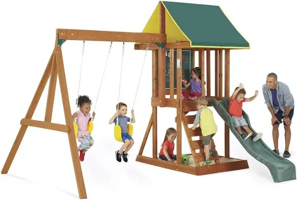 Kidkraft Appleton Cedar Wood Swing Set / Playset F24148