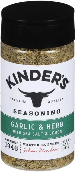 Kinder&#039;s Organic Garlic &amp; Herb with Sea Salt &amp; Lemon Seasoning 11 Ounce