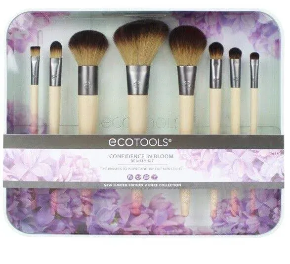 EcoTools Confidence In Bloom Makeup Brushes Kit 9 Pieces Beauty Kit