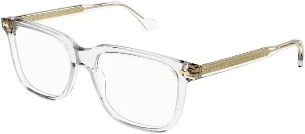 GUCCI GG0737O 017 Eyeglasses Crystal Frame 53mm