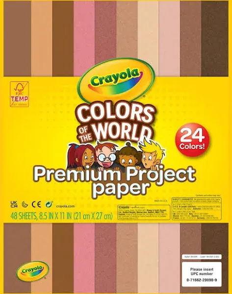 Crayola Colors of The World Construction Paper, 48 Sheets