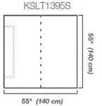 Kerdi-Shower Tray 55" x 55" Perimeter Linear Drain