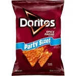 Doritos Spicy Nacho Flavored Party Size Tortilla Chips, 14.5 oz