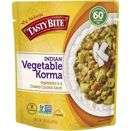 Tasty Bite Vegetable Korma, Indian, Medium - 10 oz