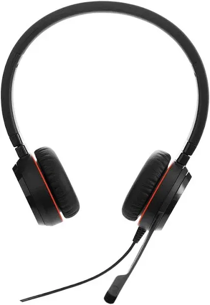 Jabra Evolve 30 II UC Stereo Noise Canceling On Ear Mobile Headset, Black (5399-829-389)