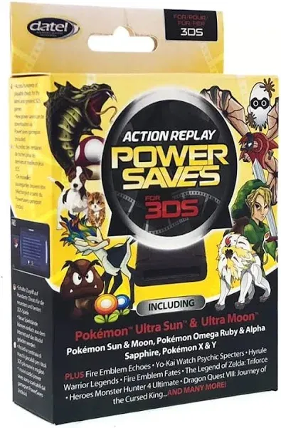 Datel Action Replay PowerSaves Cheat Device for 3DS Games