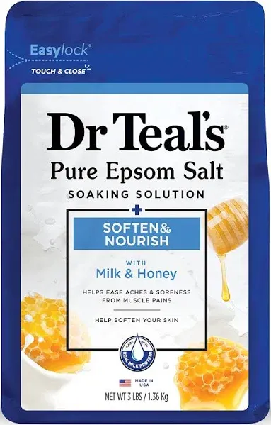 Dr Teal's Epsom Salt Soaking Solution Milk Honey