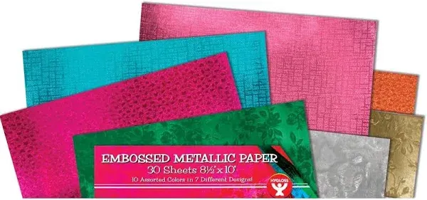 Embossed Foil Paper - Pkg. of 30 - 8-1/2 in. x 10 in.