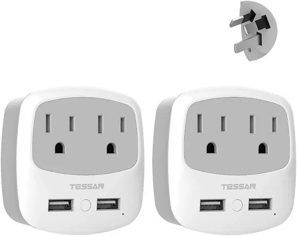 TESSAN Power Plug Adapter for China Australia New Zealand