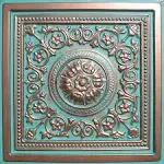 Majesty Antique Copper Patina 24x24" PVC Ceiling Tile