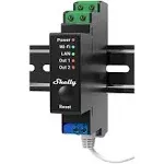 Shelly Pro 2PM, 25A, Wi-Fi, LAN and Bluetooth 2-Channel Smart Relay with Power Metering, Home Automation