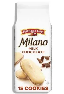 Pepperidge Farm Milano Cookies Milk Chocolate