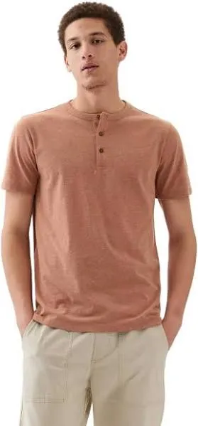 GAP Men's Short Sleeve Everyday Soft Henley