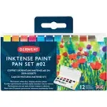 Derwent Inktense Paint Pans - Palette Set of 12