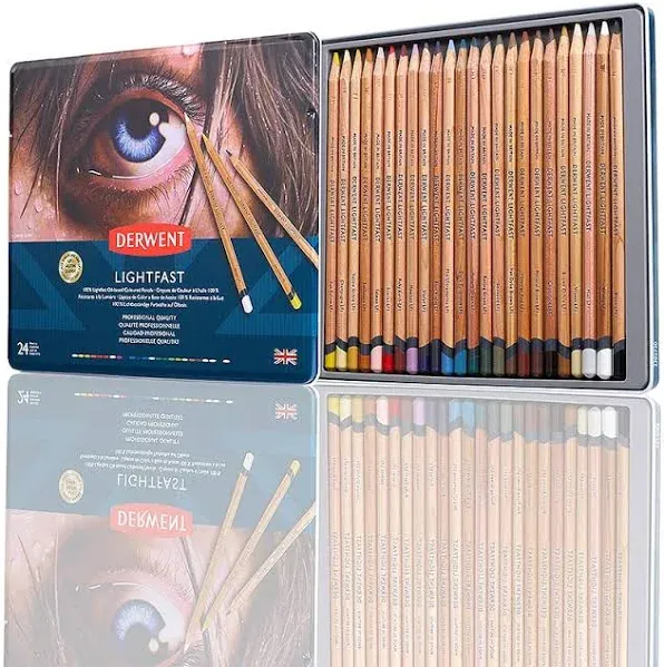 Derwent Lightfast Pencils Tin of 24