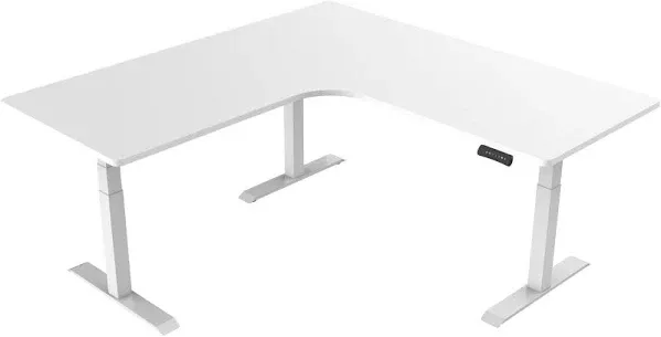 Hanover 73" L-Shaped Sit/Stand Electric Height Adjustable Desk - 10084406 | HSN