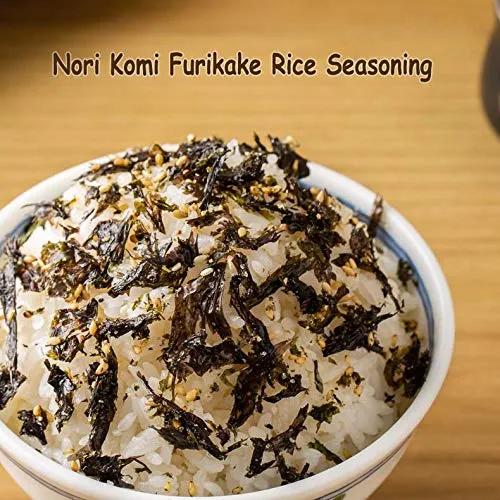 JFC - Nori Komi Furikake (Rice Seasoning) 1.7 Ounce Jar (Pack of 2)