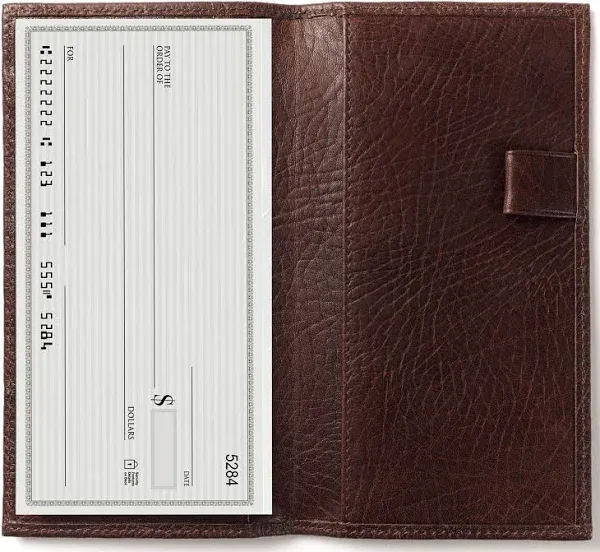 Leatherology Deluxe Checkbook Cover