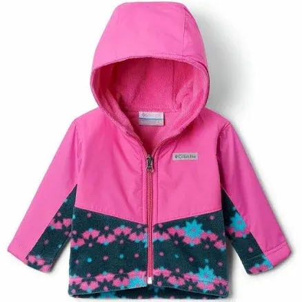 Columbia Steens Mountain infant girl full zip  fleece. Size 18 to 24 months.